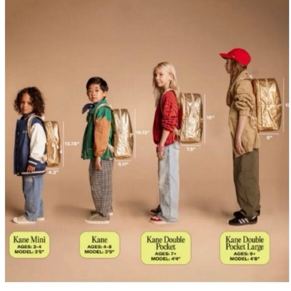 STATE Double Pocket Kane Kids Large Skeleton Skate Backpack Travel Bag | NWT - Picture 14 of 16